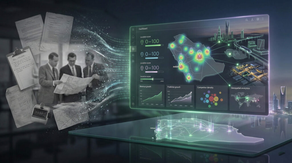 Location Intelligence Saudi Arabia, Retail Feasibility Studies, Site Selection KSA, Data-Driven Expansion, S-LOC.