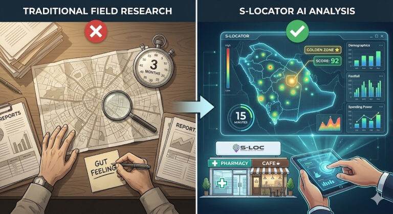 The ROI of Location Intelligence: Traditional Methods vs. AI Algorithms in the Saudi Market